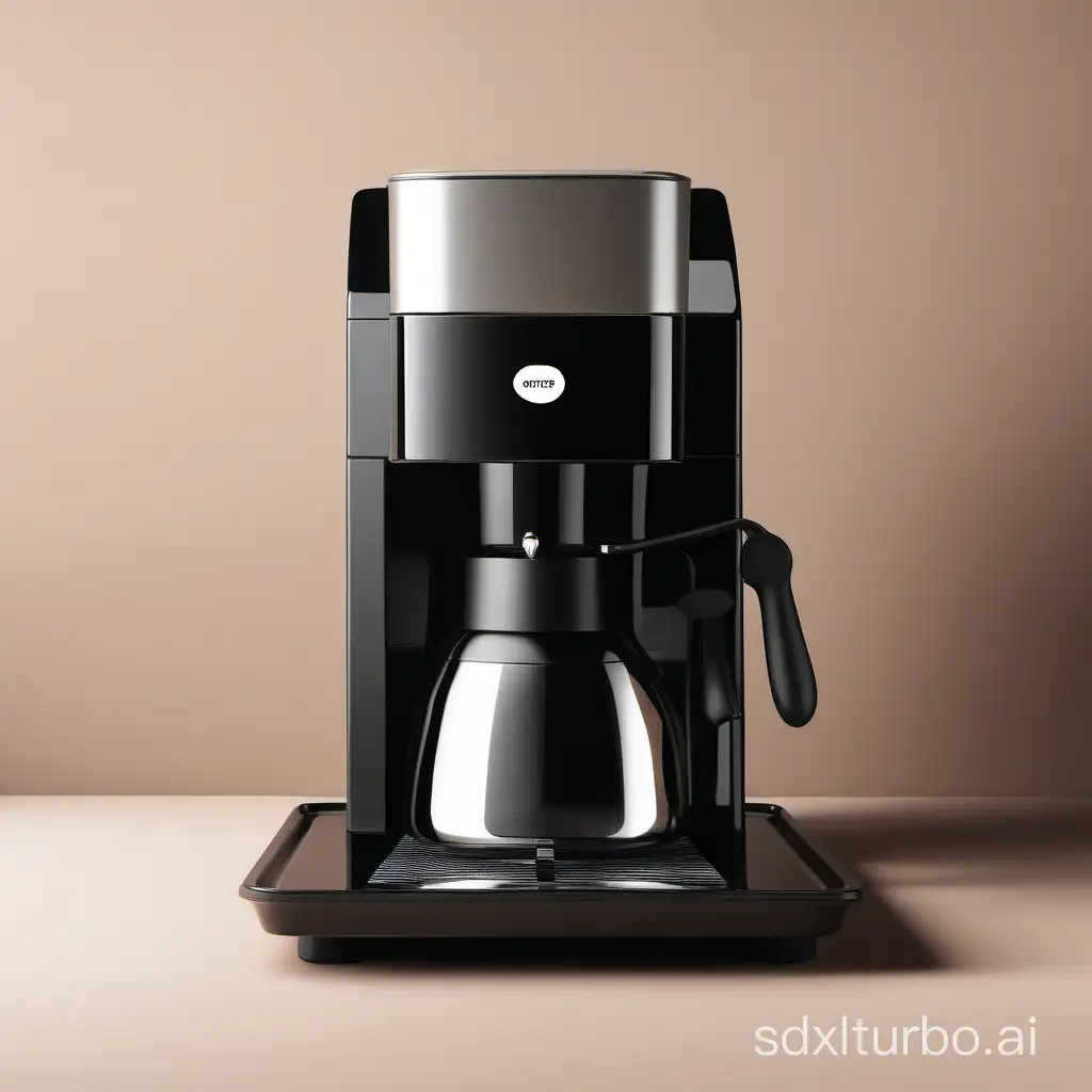 Coffee-Machine-on-Black-Plastic-Plate