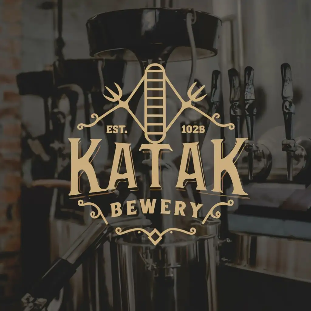 LOGO-Design-for-KATAK-Brewery-Brew-Paddle-Symbol-with-Moderate-Aesthetics-and-Clear-Background