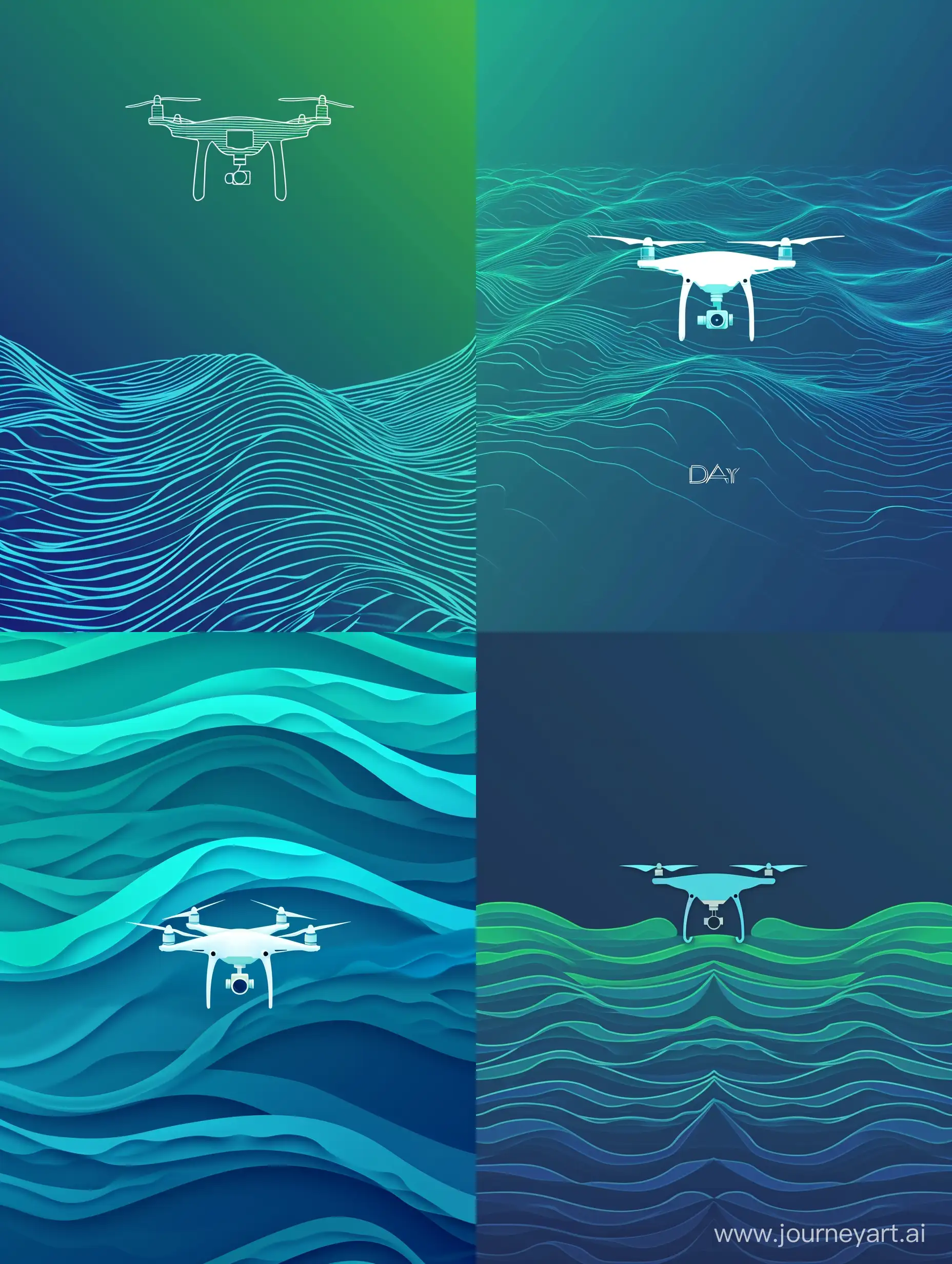 Oceanic-Drone-Logo-in-Serene-Blue-and-Green-Waves