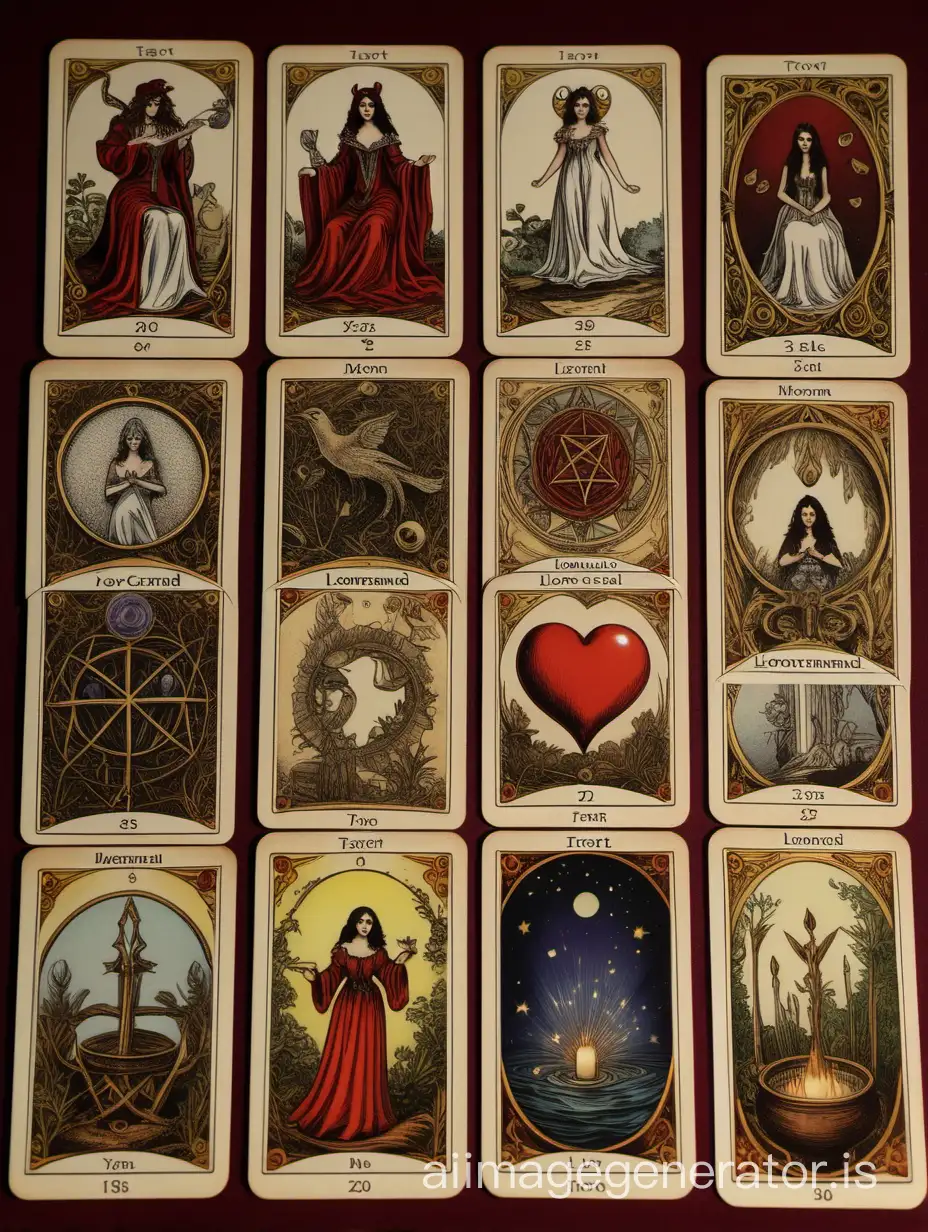 Mystical-Love-Spell-with-Tarot-and-Lenormand-Cards