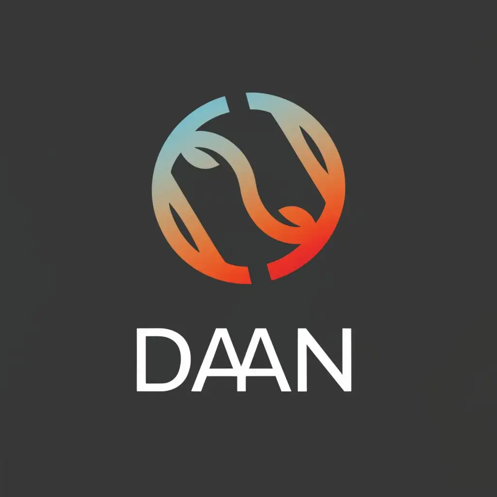 a logo design,with the text "DaAn", main symbol:figures geometricas,complex,be used in Finance industry,clear background