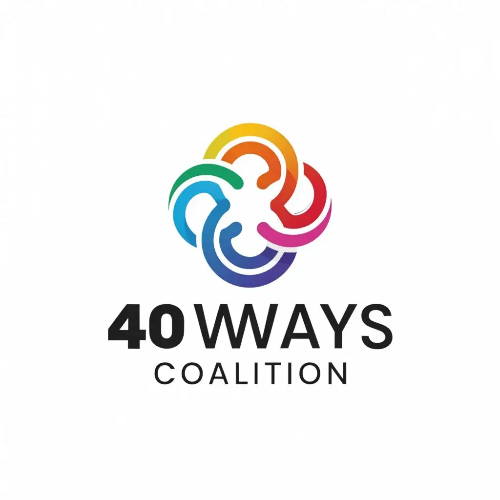 a logo design,with the text "40 Ways Coalition", main symbol:unity, be used in Nonprofit industry