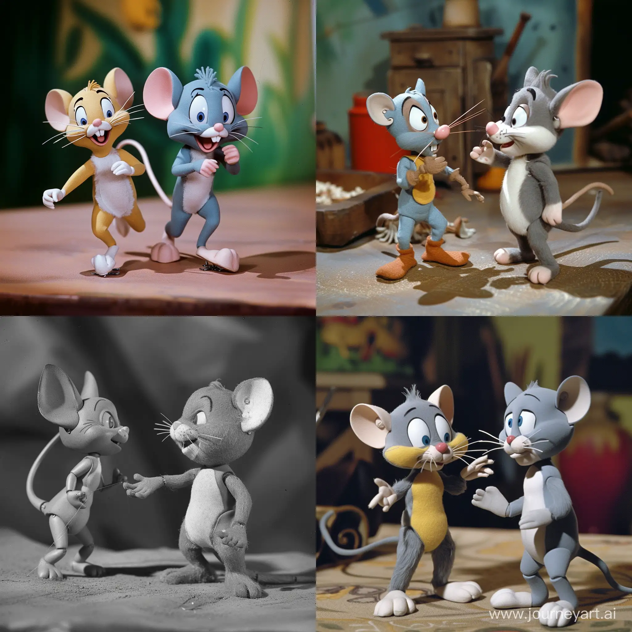 Tom and jerry, 1950s stop motion film