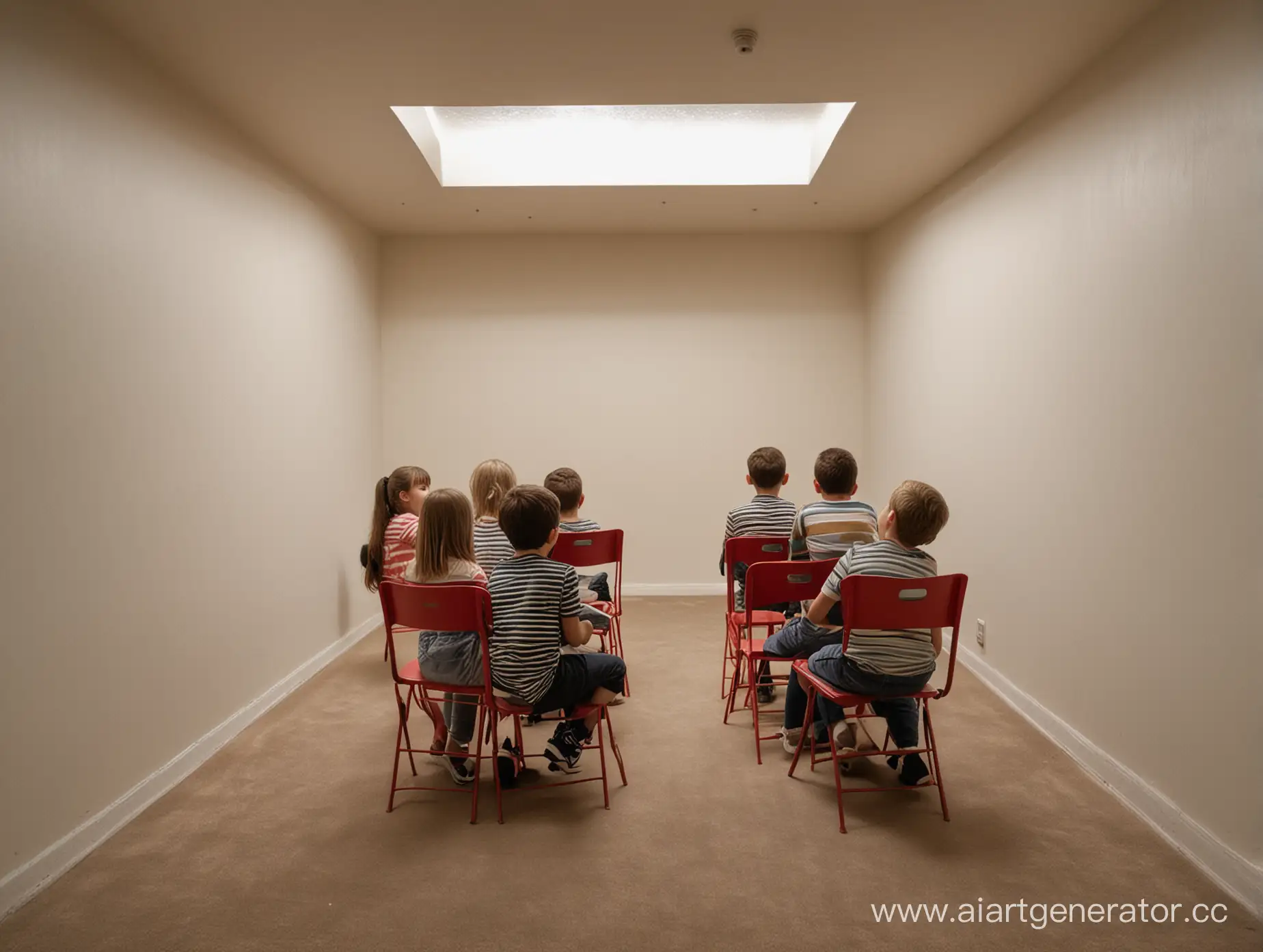 Children-Enjoying-a-Movie-Night-in-a-Cozy-Room