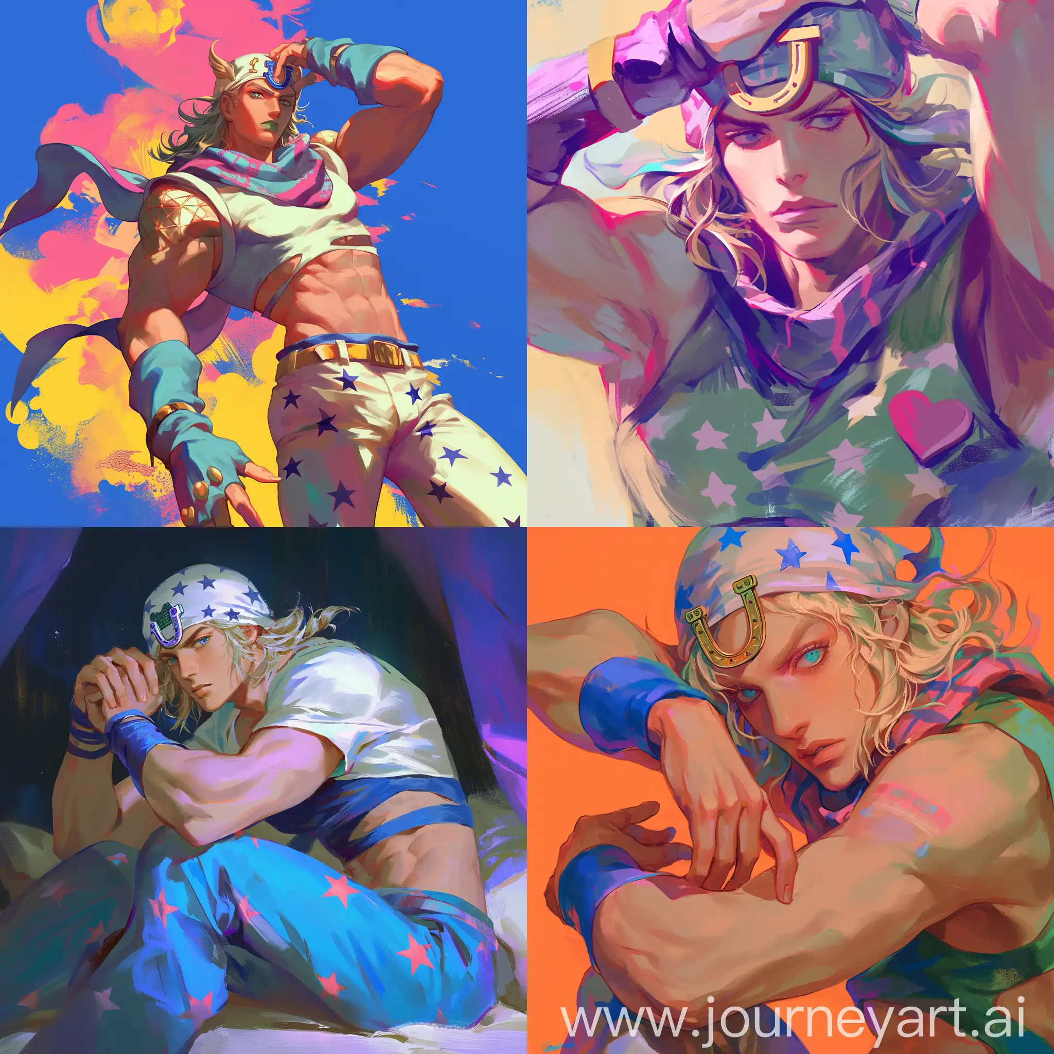 Johnny-Joestar-JoJos-Bizarre-Adventure-Portrait-in-Vibrant-Digital-Art