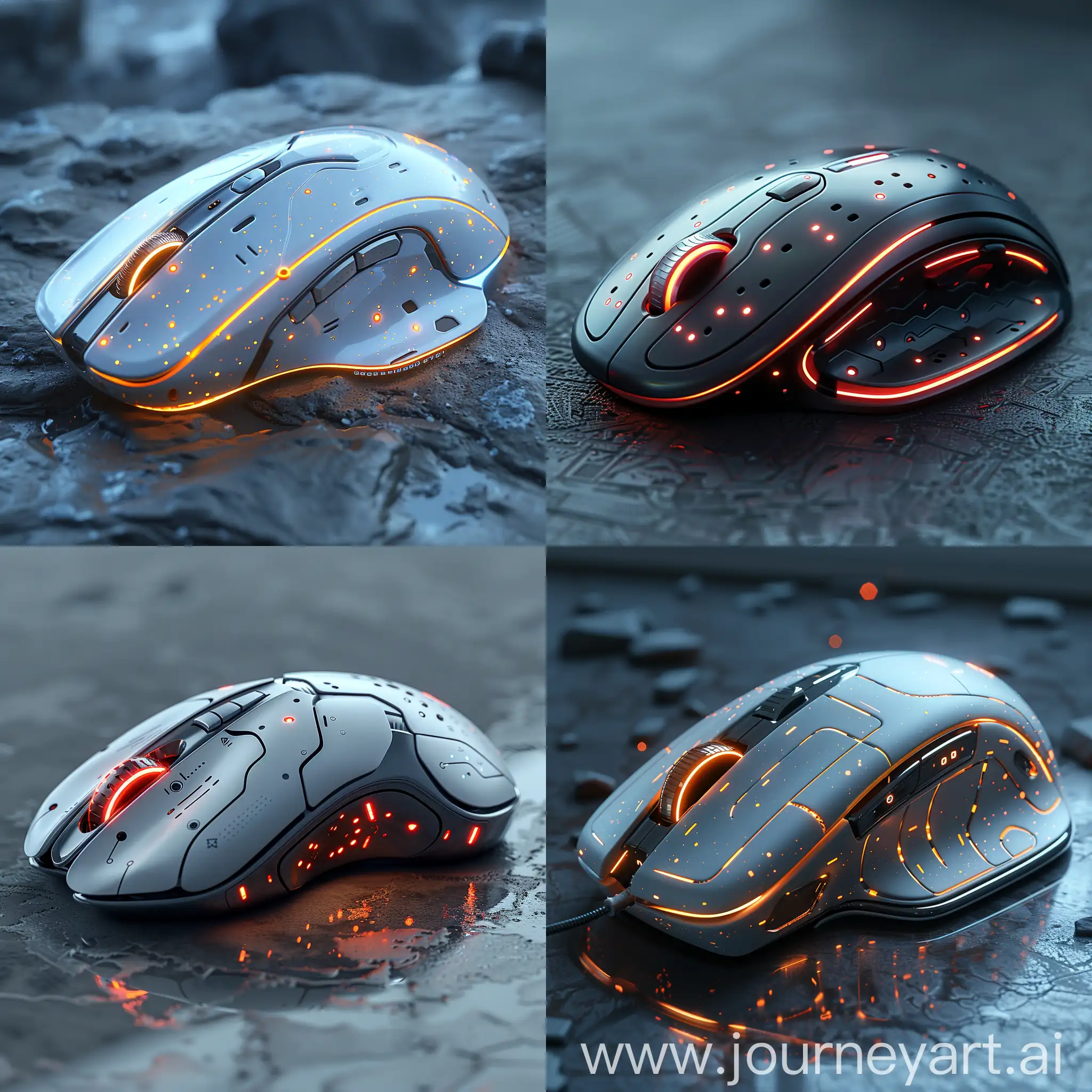 Futuristic-PC-Mouse-with-Holographic-Display-and-Biometric-Scanning