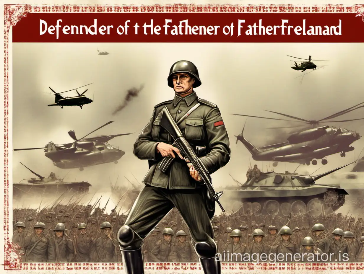 Defender of the Fatherland Day card