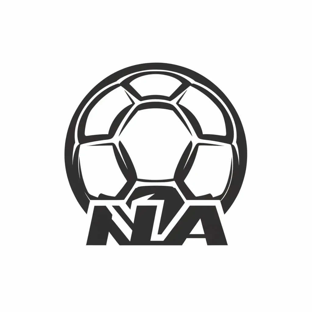 a logo design,with the text "Nla", main symbol:Soccer,Minimalistic,be used in Sports Fitness industry,clear background