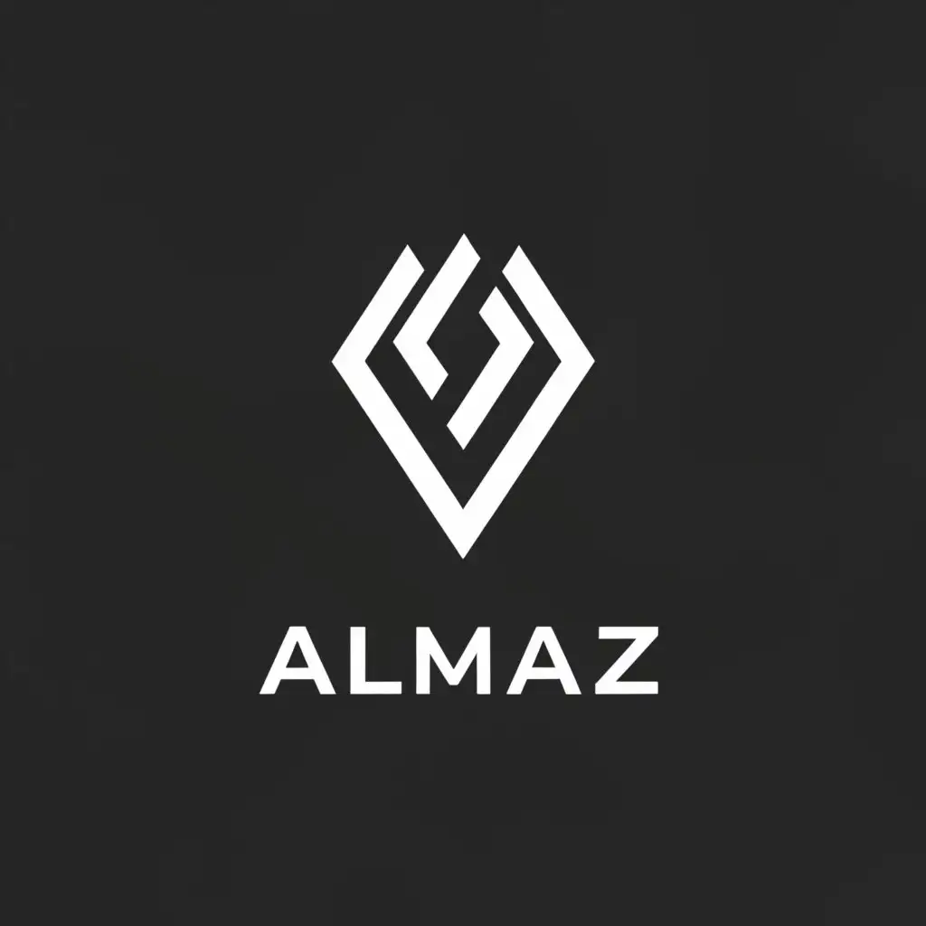 a logo design,with the text "ALMAZ", main symbol:Diamond drilling,Moderate,be used in Construction industry,clear background