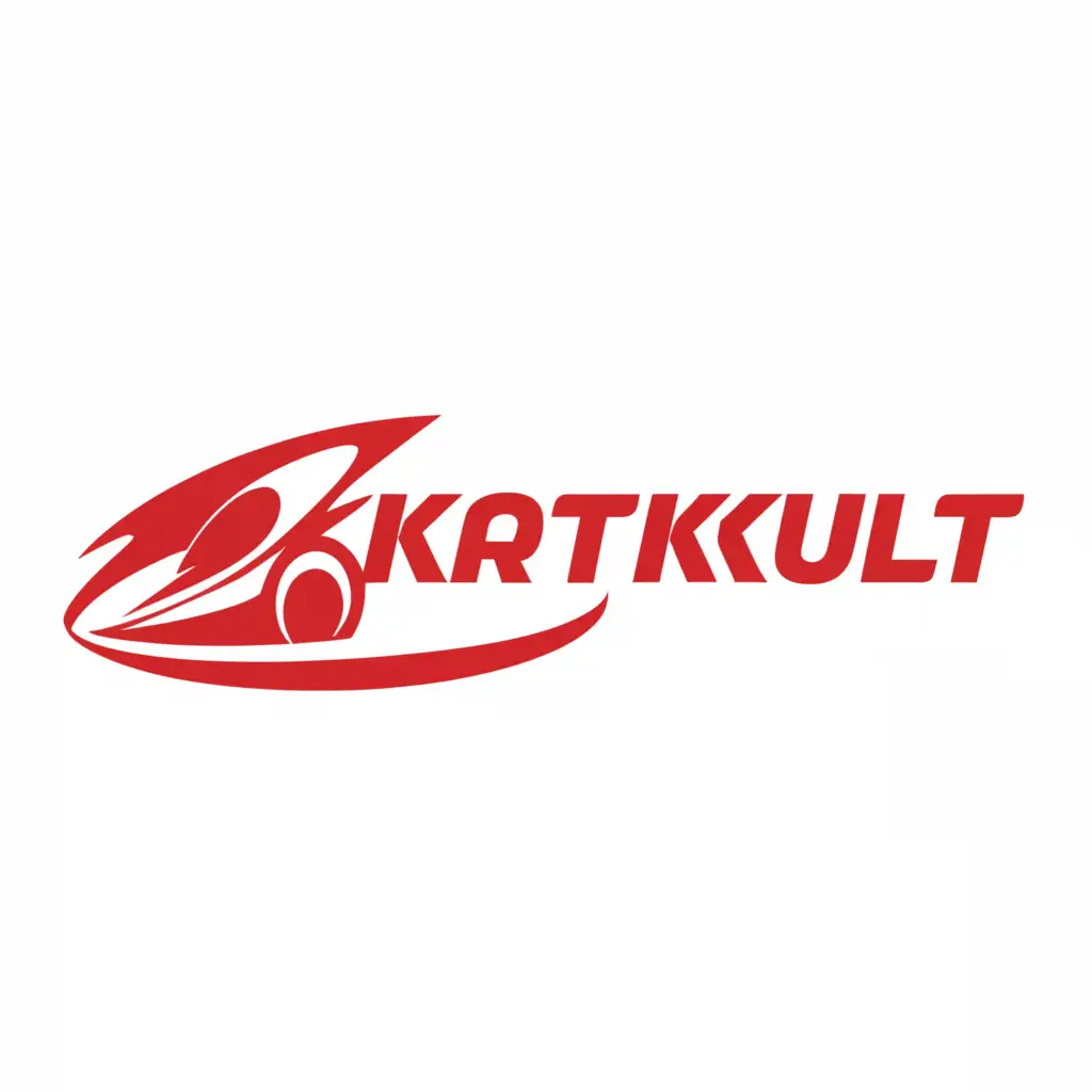 a logo design,with the text "kartkult", main symbol:gokarts,Moderate,clear background