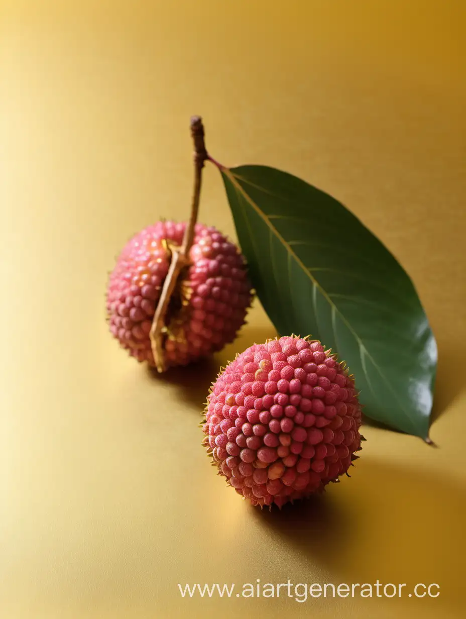 Exotic-Lychee-Fruit-on-Luxurious-Golden-Background