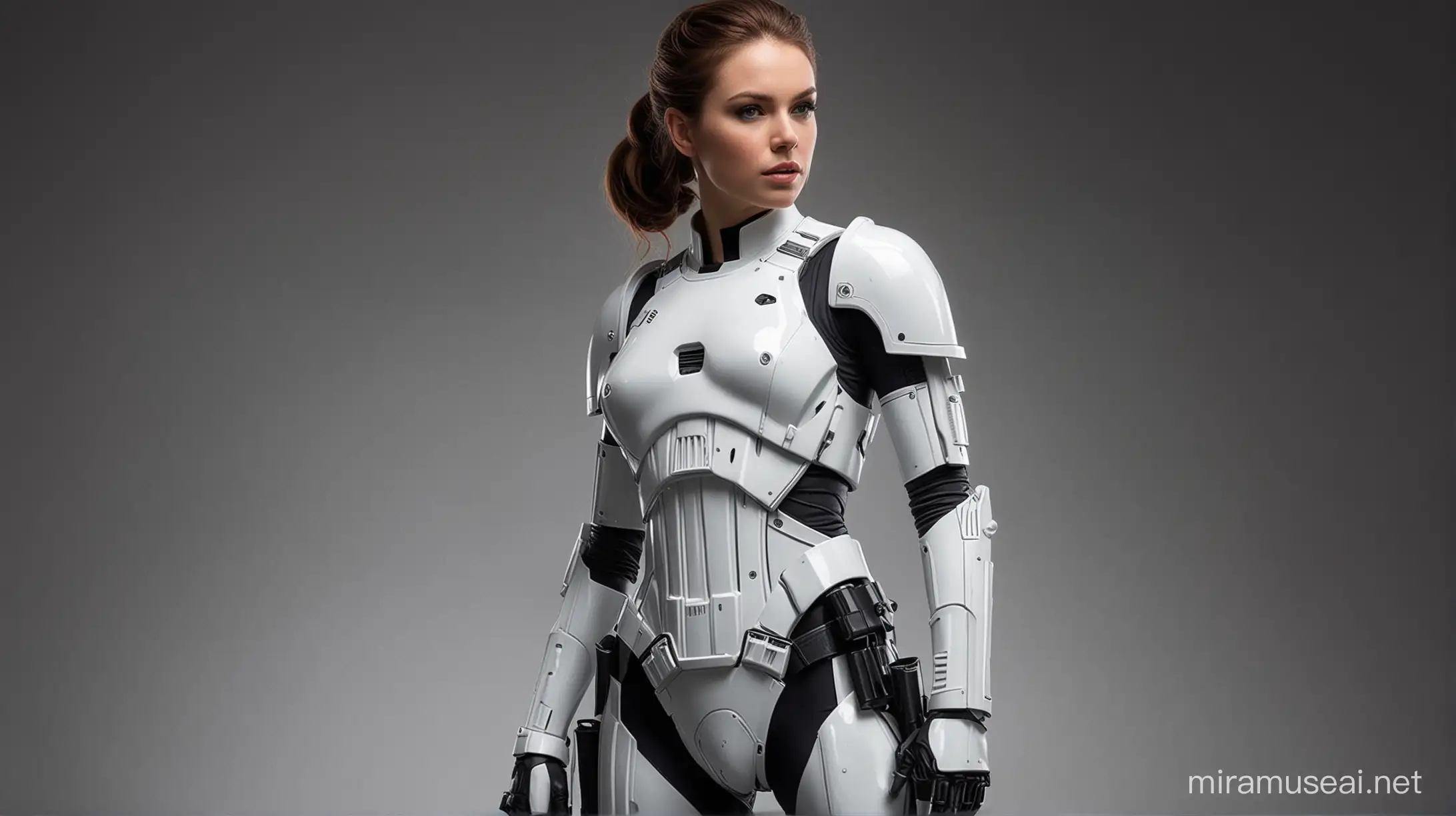 Sensual Star Wars Stormtrooper in Sultry Armor