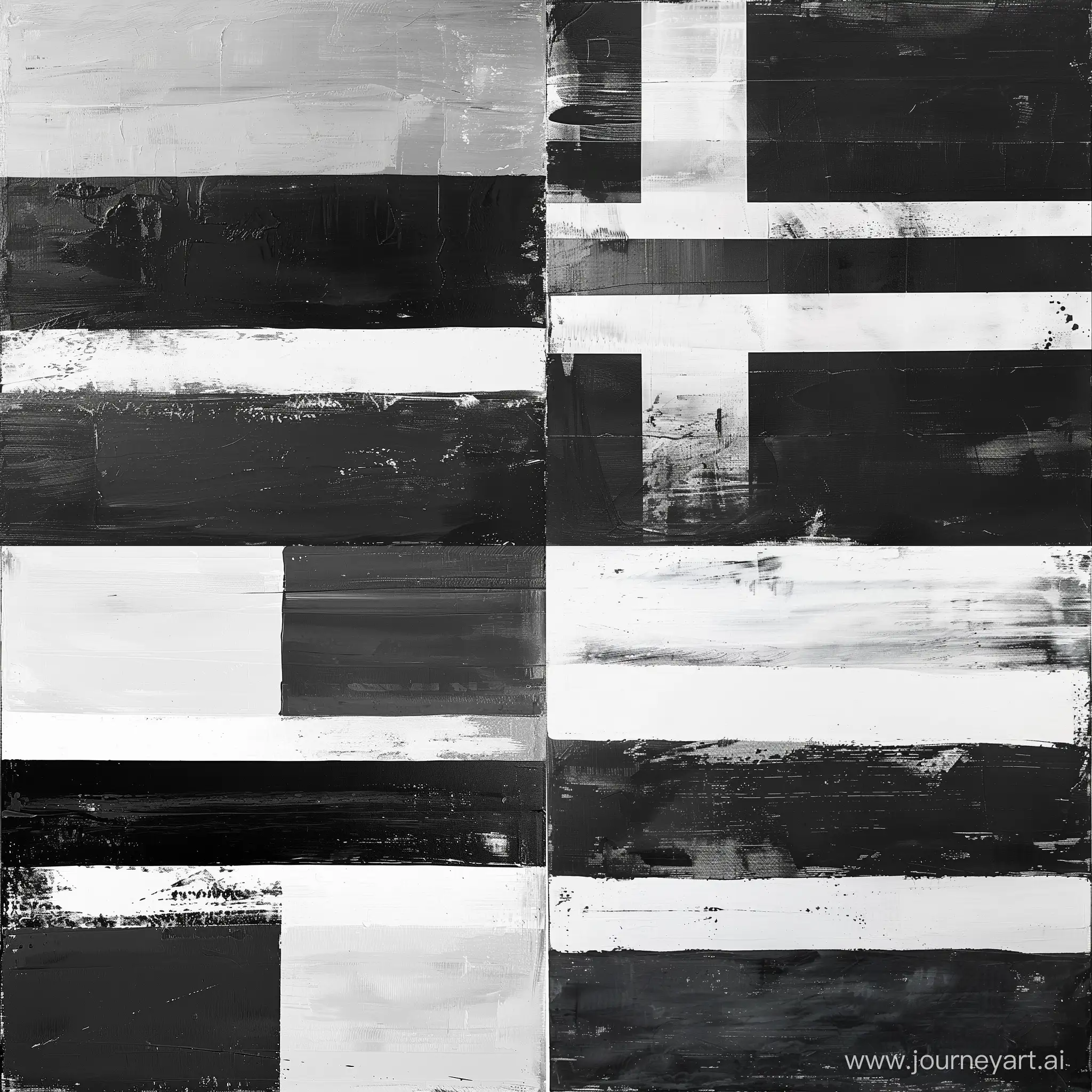 абстракция, горизонтальный ритм, черно-белый