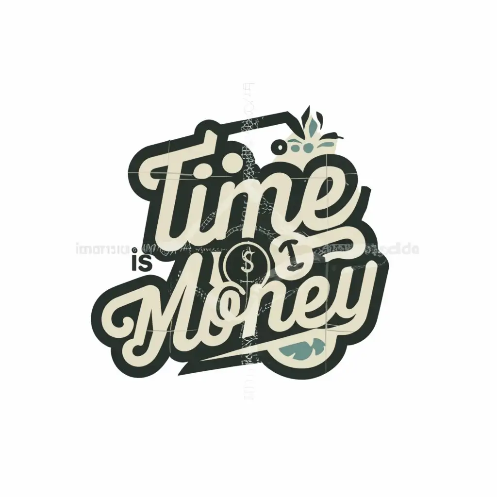 LOGO-Design-For-Time-is-Money-Clockinspired-Typography-with-Professional-Appeal