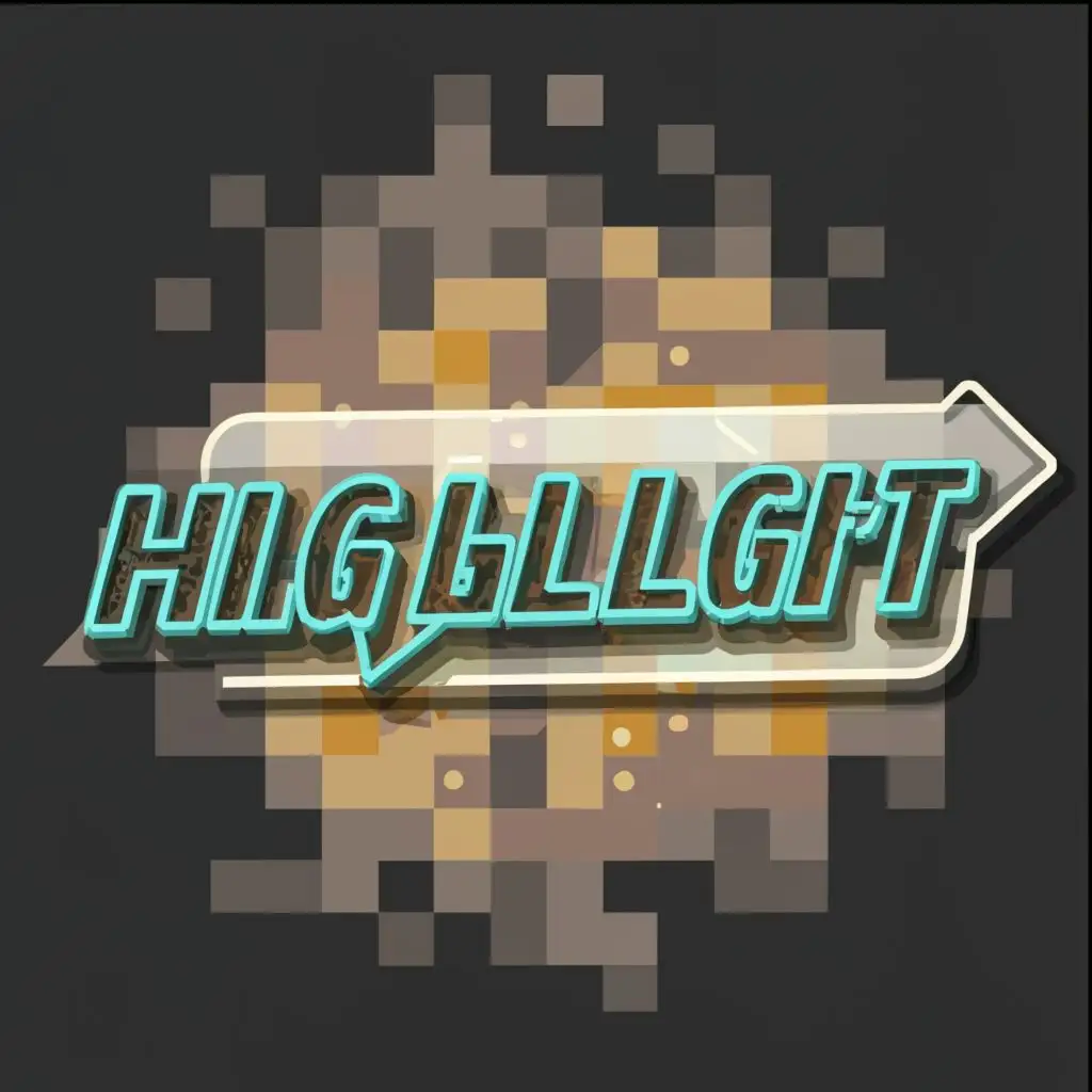 logo, Highlight Minecraft cheat, with the text "HighLight", typography