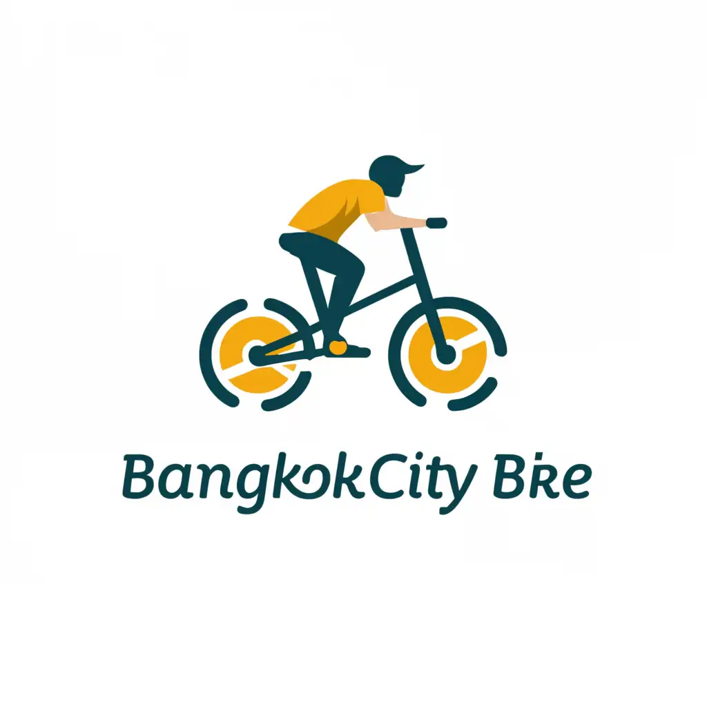 a logo design,with the text "Bangkok city bike", main symbol:bike,Moderate,be used in Travel industry,clear background