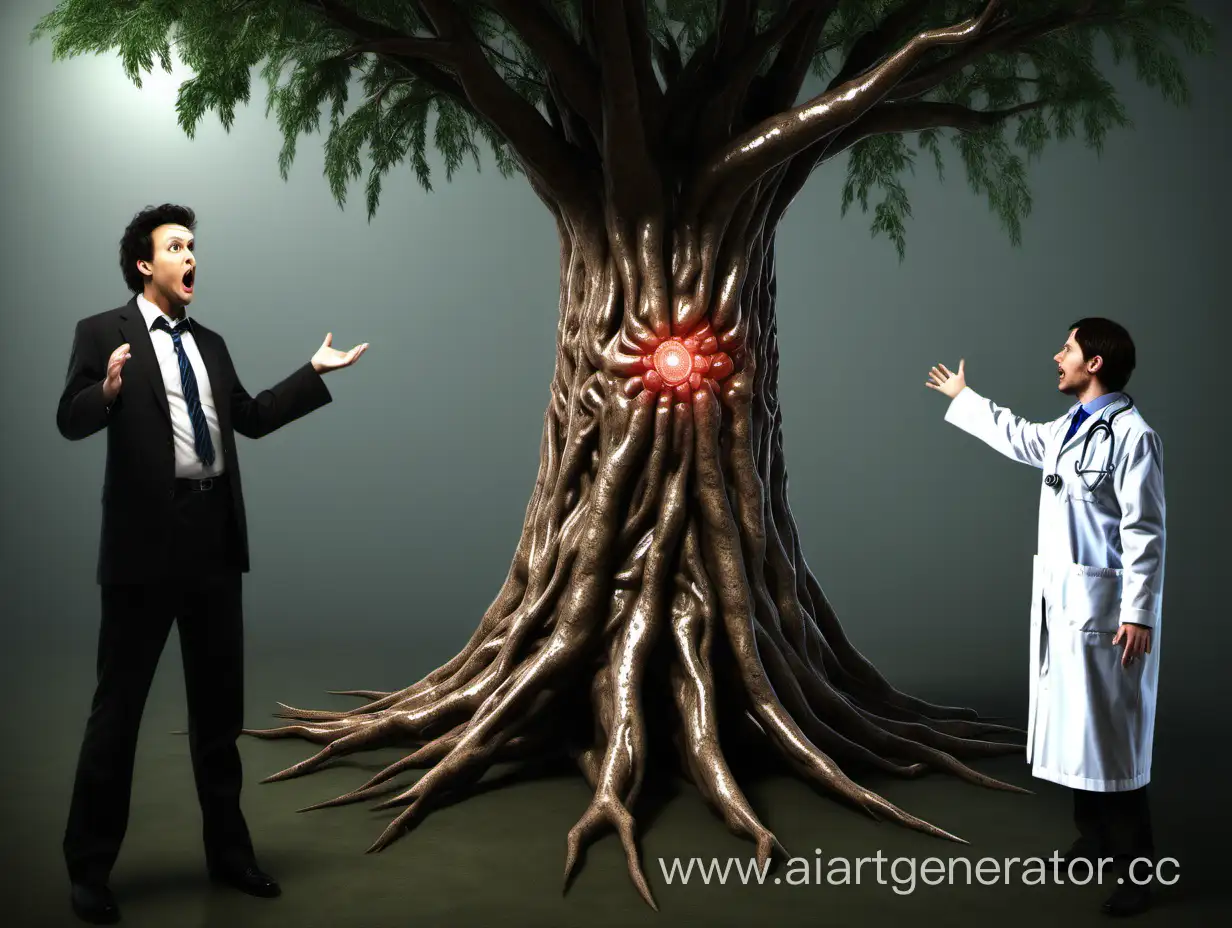 Playful-AIArt-Scene-Silly-Observers-and-Playful-Doctors-Under-Every-Tree