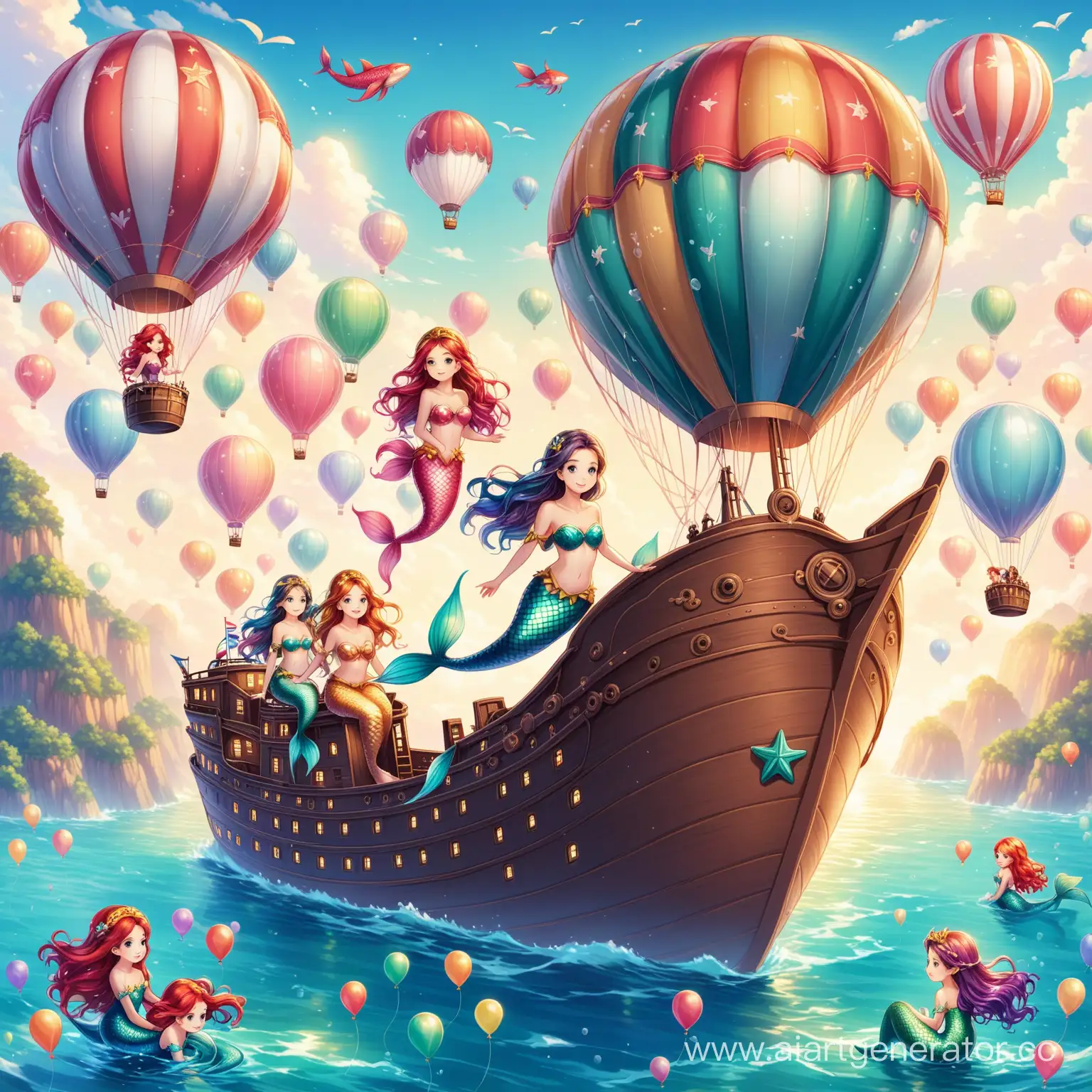 Fantasy-Airship-Adventure-with-Mermaids