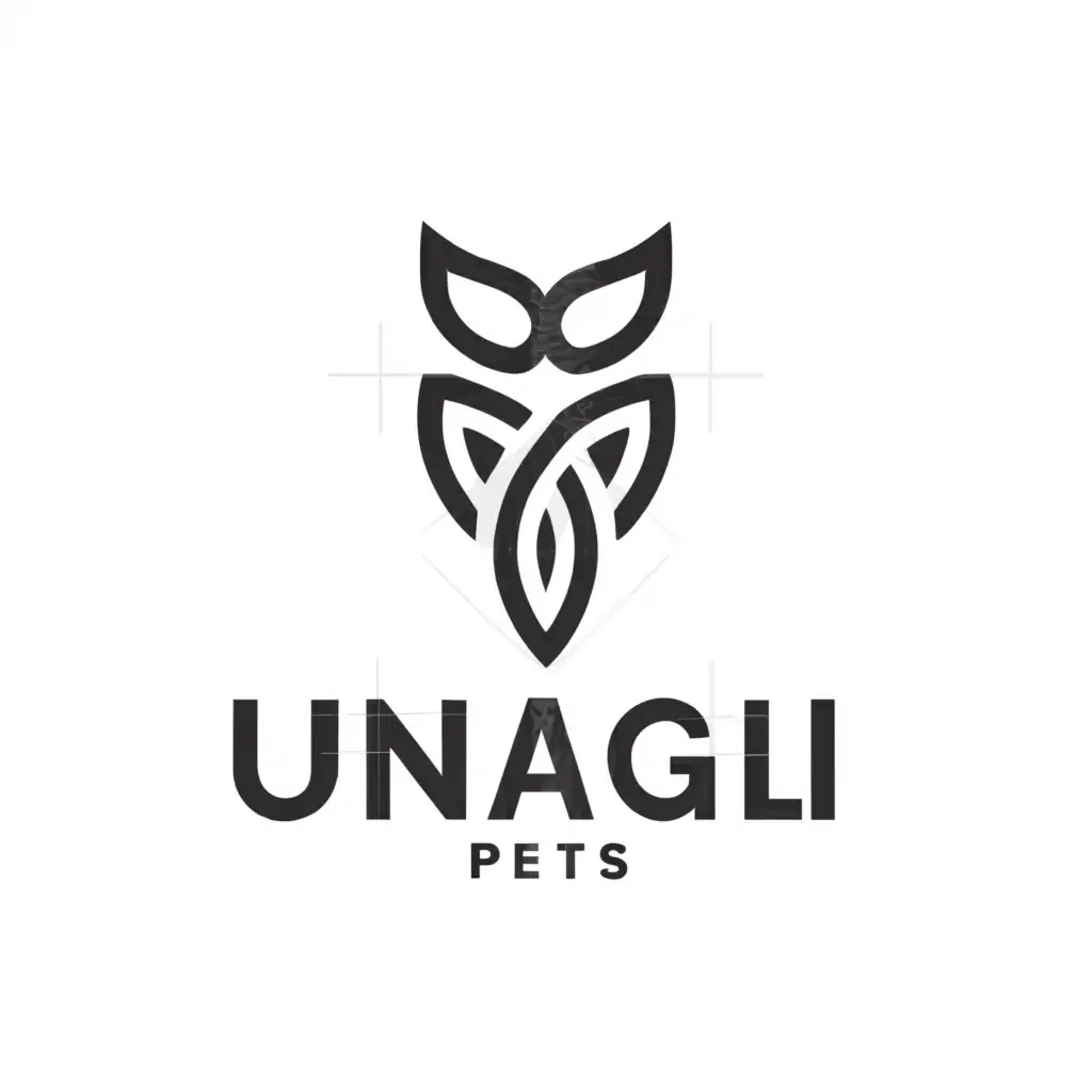 a logo design,with the text "Unagi", main symbol:owl,Minimalistic,be used in Animals Pets industry,clear background