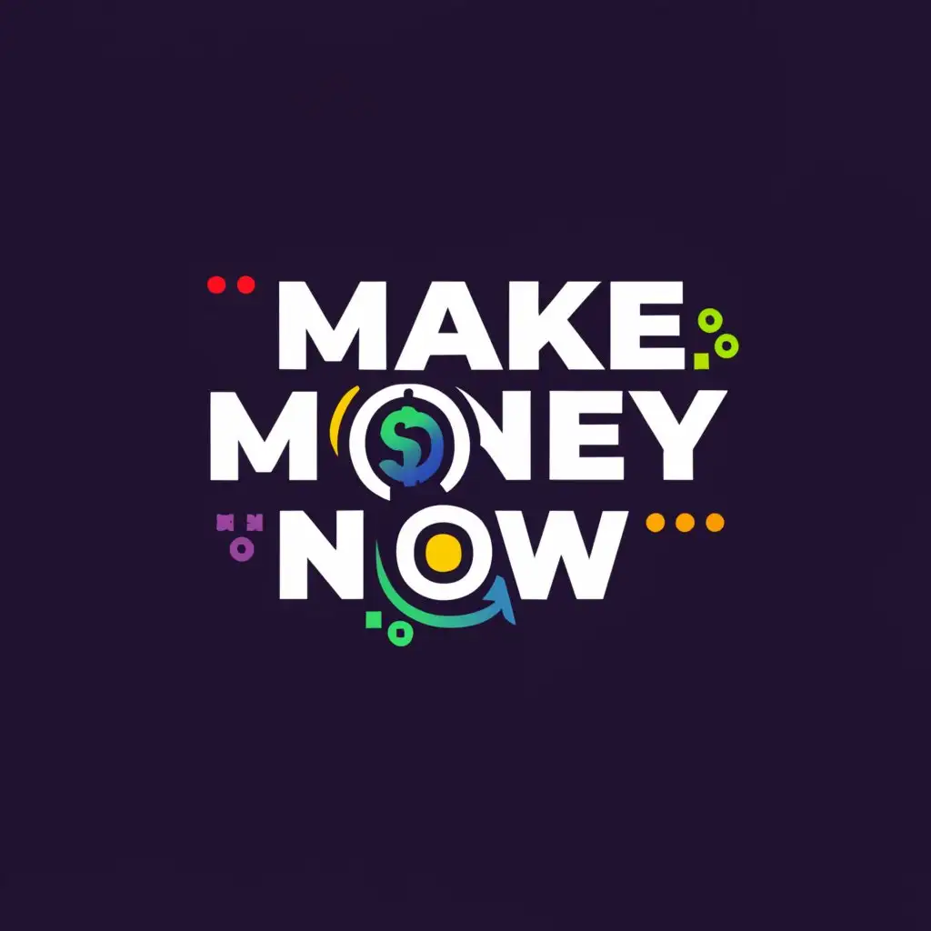 a logo design,with the text 'Make Money Now', main symbol:money,complex,be used in Education industry,money background