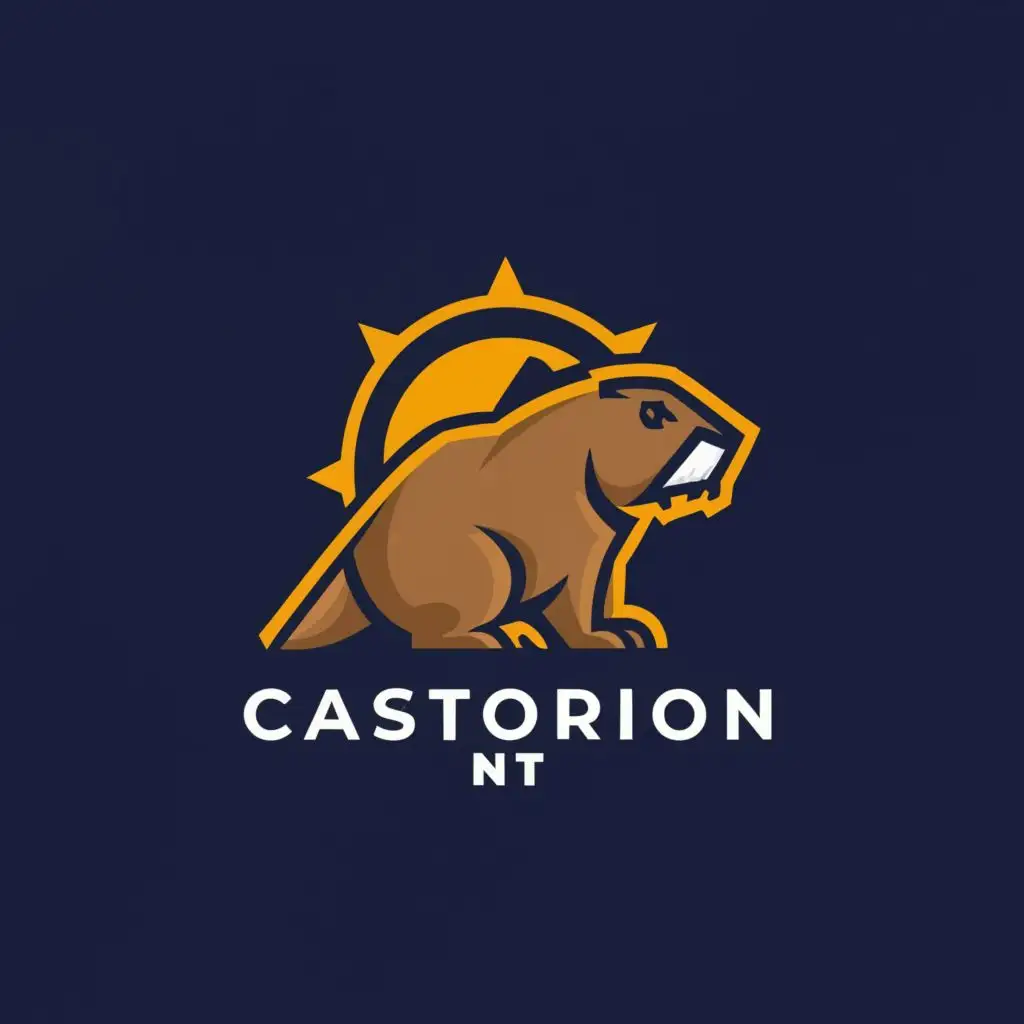 a logo design,with the text "Castorion.NET", main symbol:Beaver,Moderate,clear background