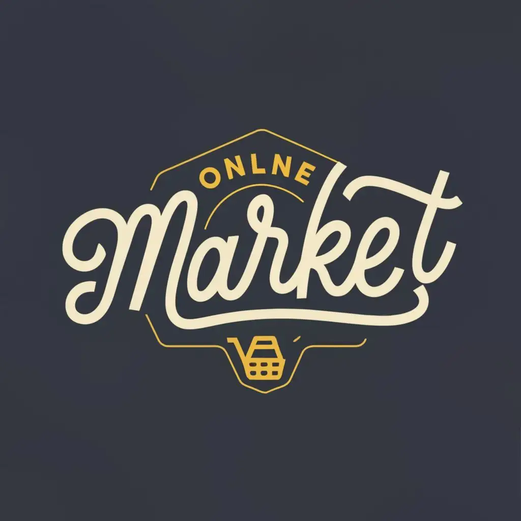 logo, Online shop, with the text "Market", typography, be used in Internet industry
