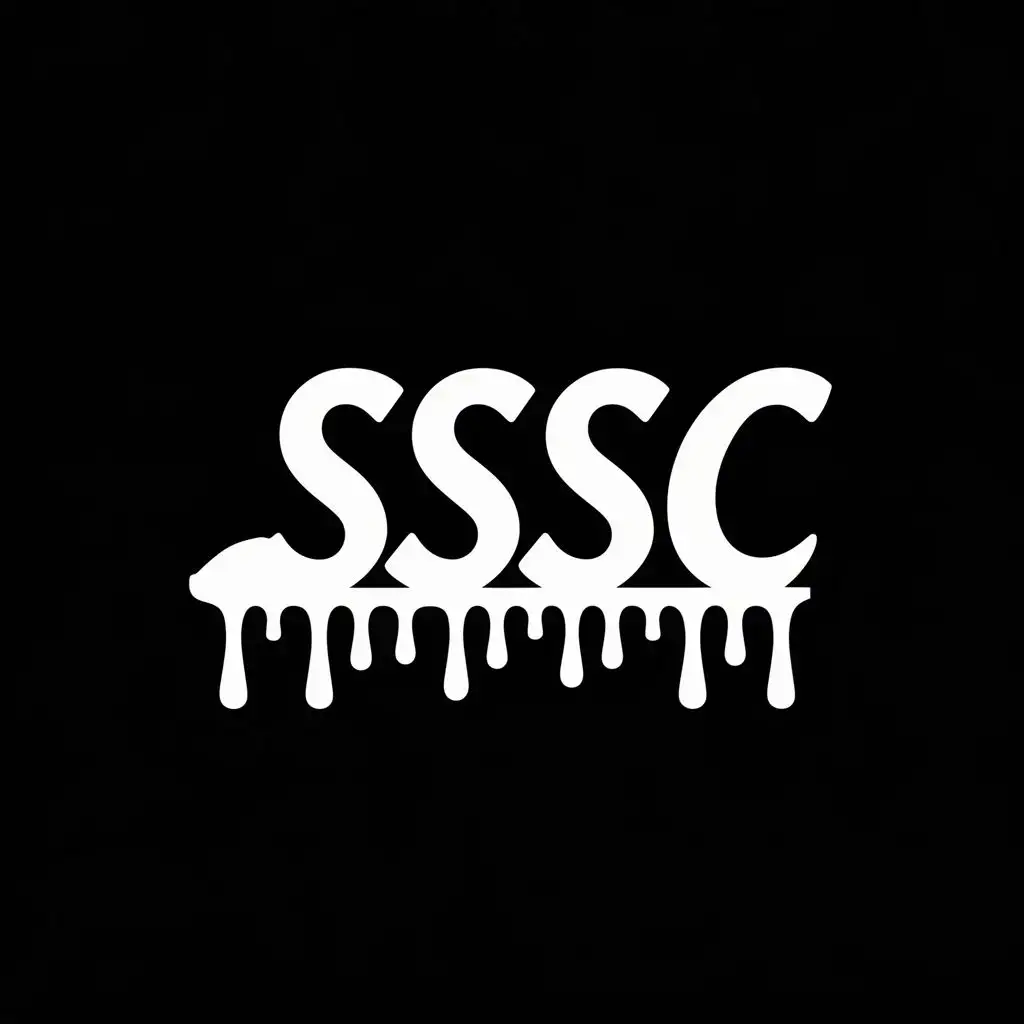 logo, Drippy Shoe silhouette, with the text "SSC", typography