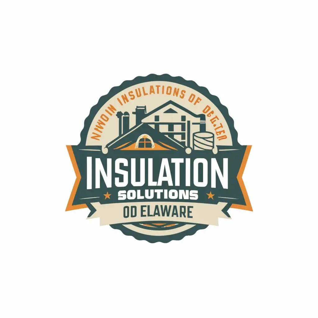 logo, Insulation, with the text "Insulation Solutions of Delaware", typography, be used in Construction industry