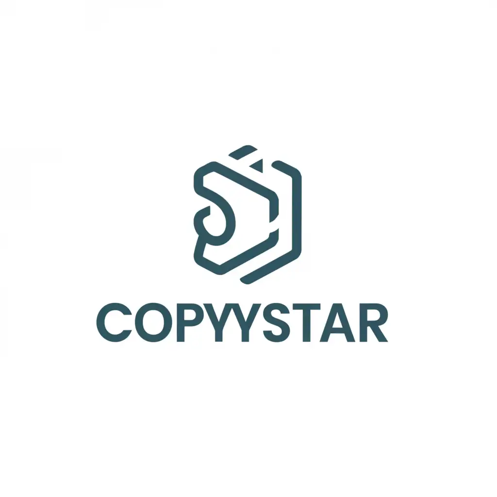 a logo design,with the text "Copy Star", main symbol:computer,Moderate,be used in Technology industry,clear background