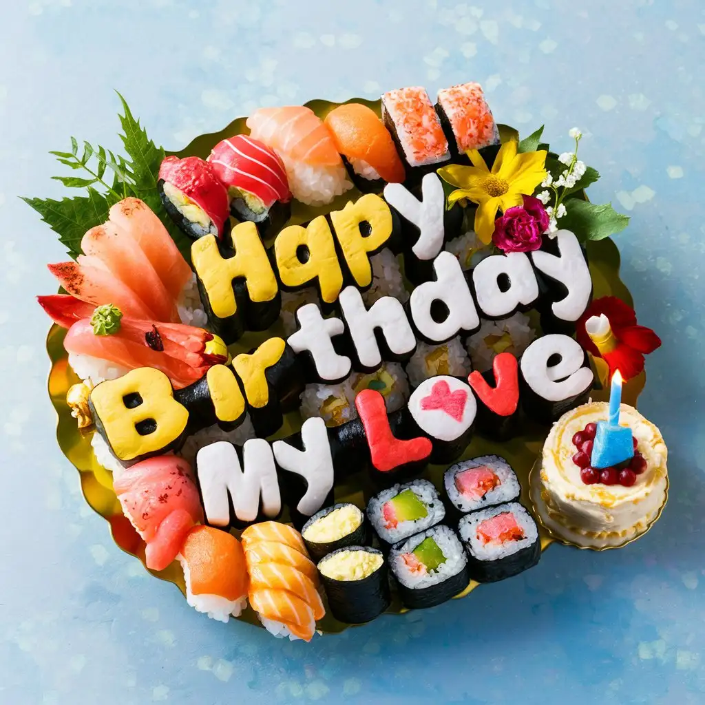 Happy birthday my love sushi