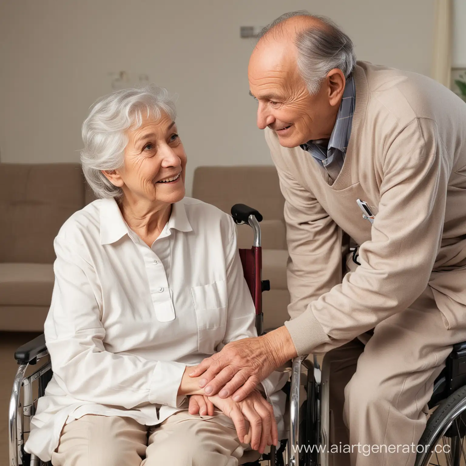 Elderly-Man-in-Wheelchair-Assisted-by-Nurse