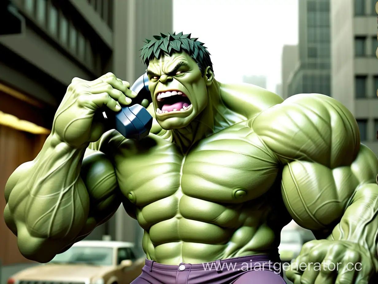 Hulk-Engaged-in-Telephone-Conversation
