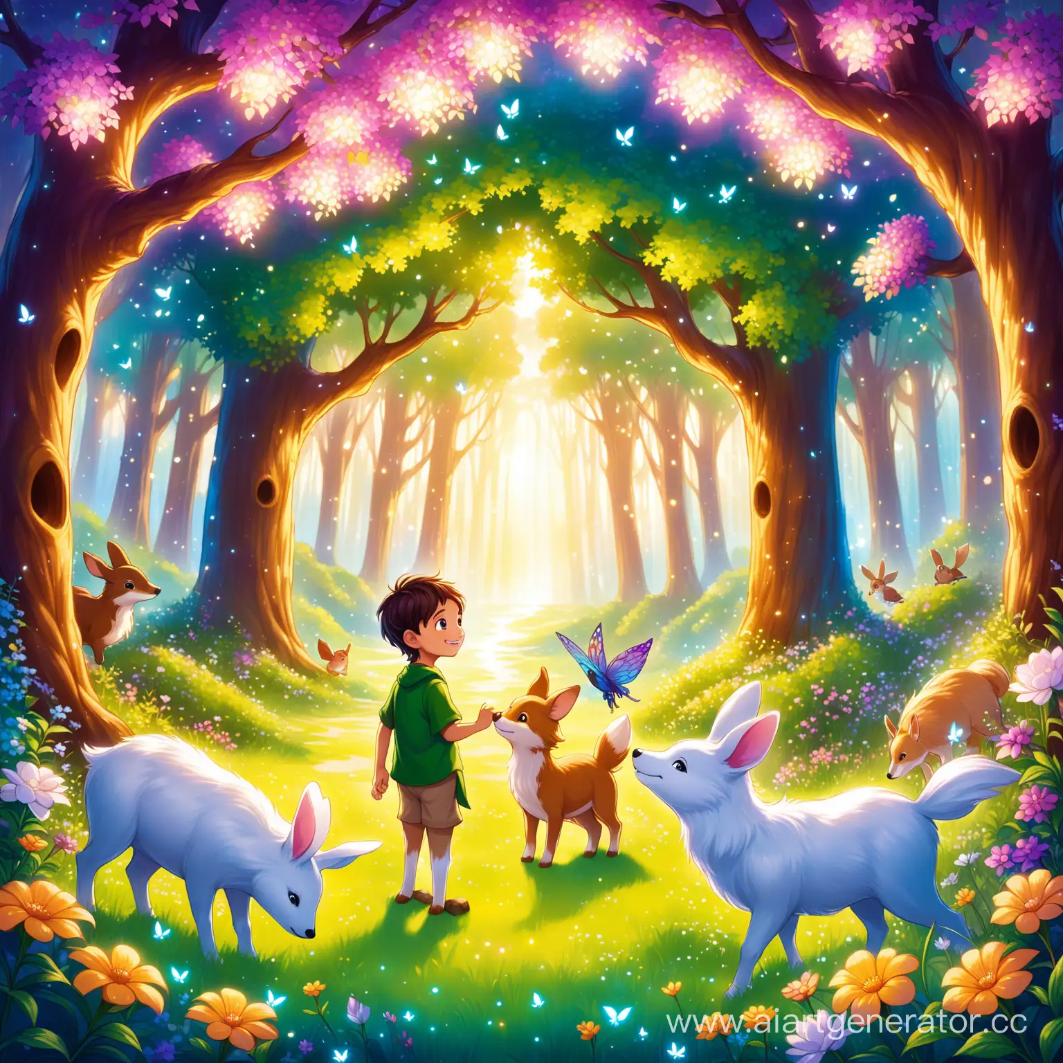 Джек попадает в Тайное Королевство Воображения и оказывается в заколдованном лесу. Говорящие животные приветствуют его теплыми улыбками, а цветы шепчут секреты на ухо. Он понимает, что в этом волшебном месте возможно все.