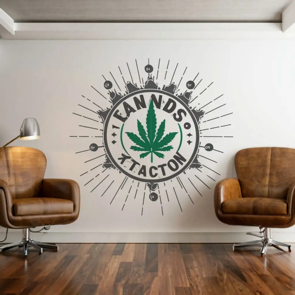 LOGO-Design-For-Cannabis-Extractors-Silver-Yellow-Blue-with-Bold-Typography-for-Real-Estate-Industry