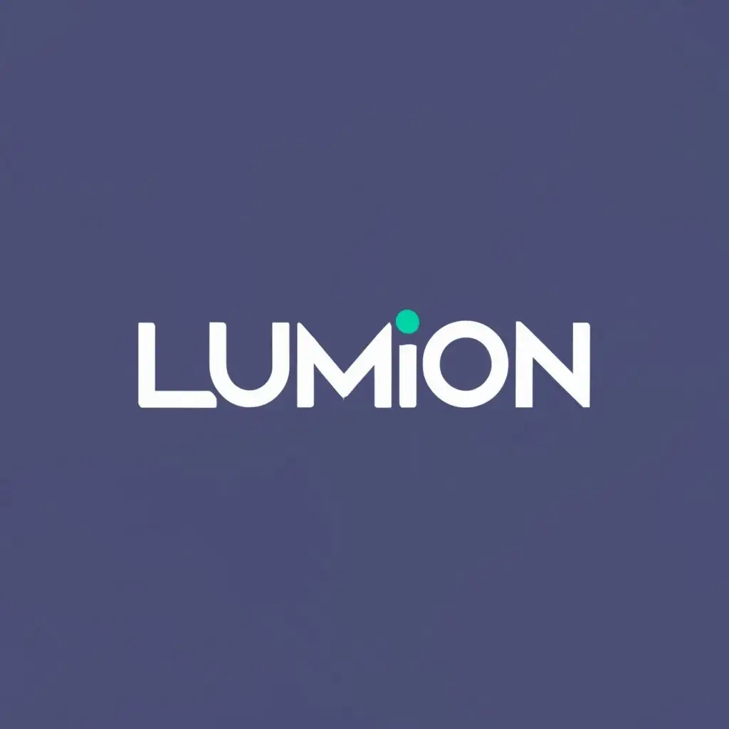 logo, Lumion, with the text "Lumion", typography, be used in Internet industry