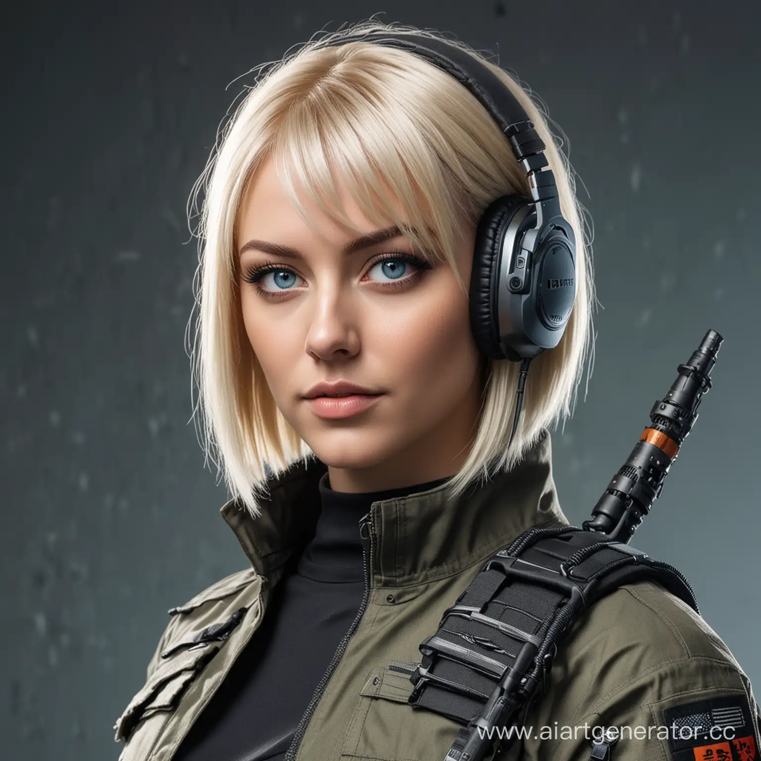 Cyberpunk-Blonde-Soldier-Broadcasting-Live-with-Weapon