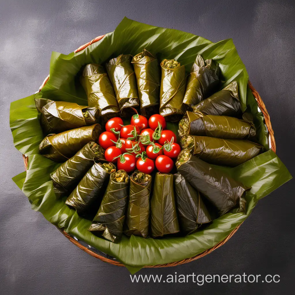 Caucasian-Dolma-Dish-Vibrant-Bouquet-of-Culinary-Delight