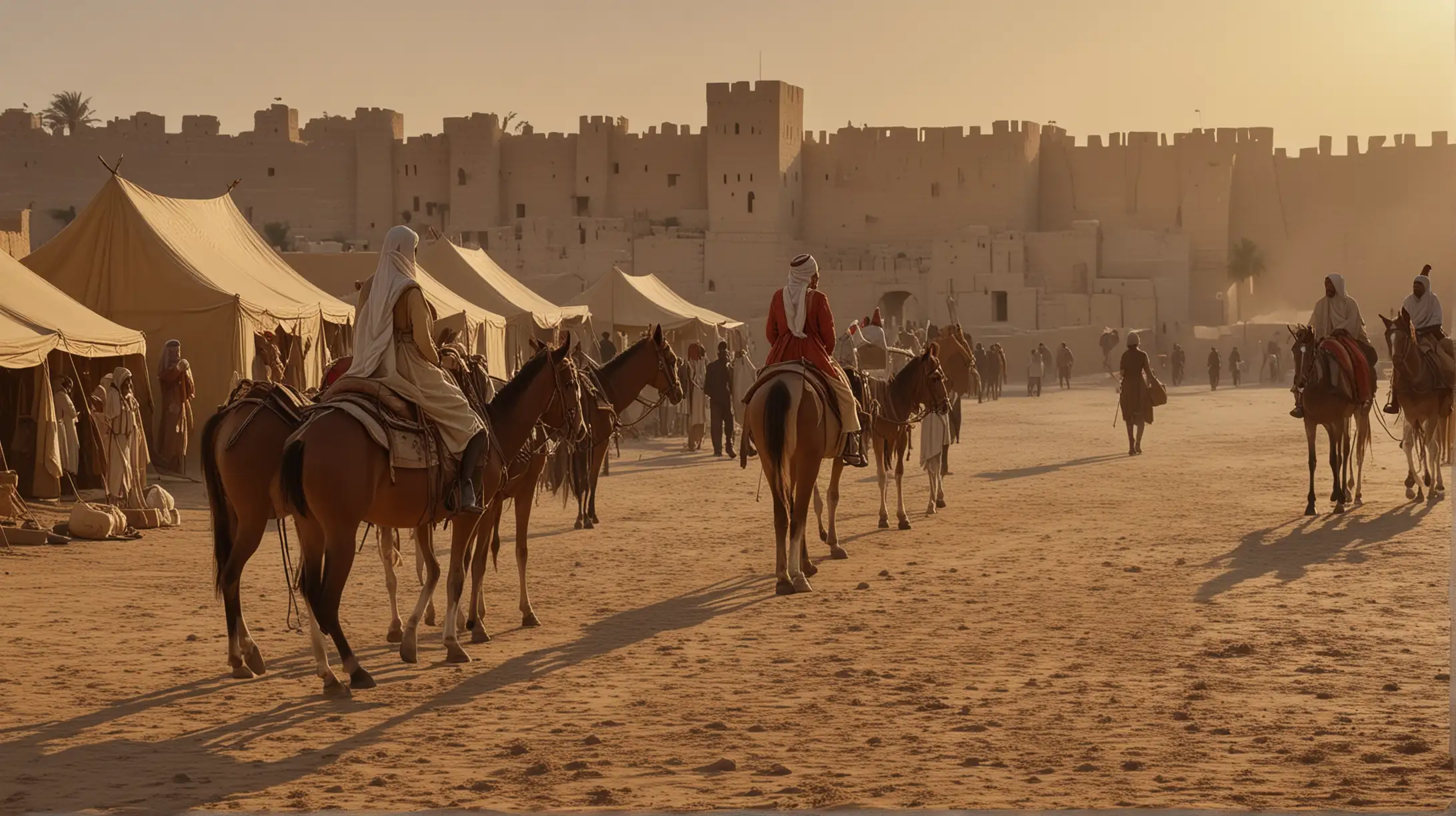 Queens Servants Preparing Richly Adorned Gifts for Journey to Meet King Solomon at Dawn