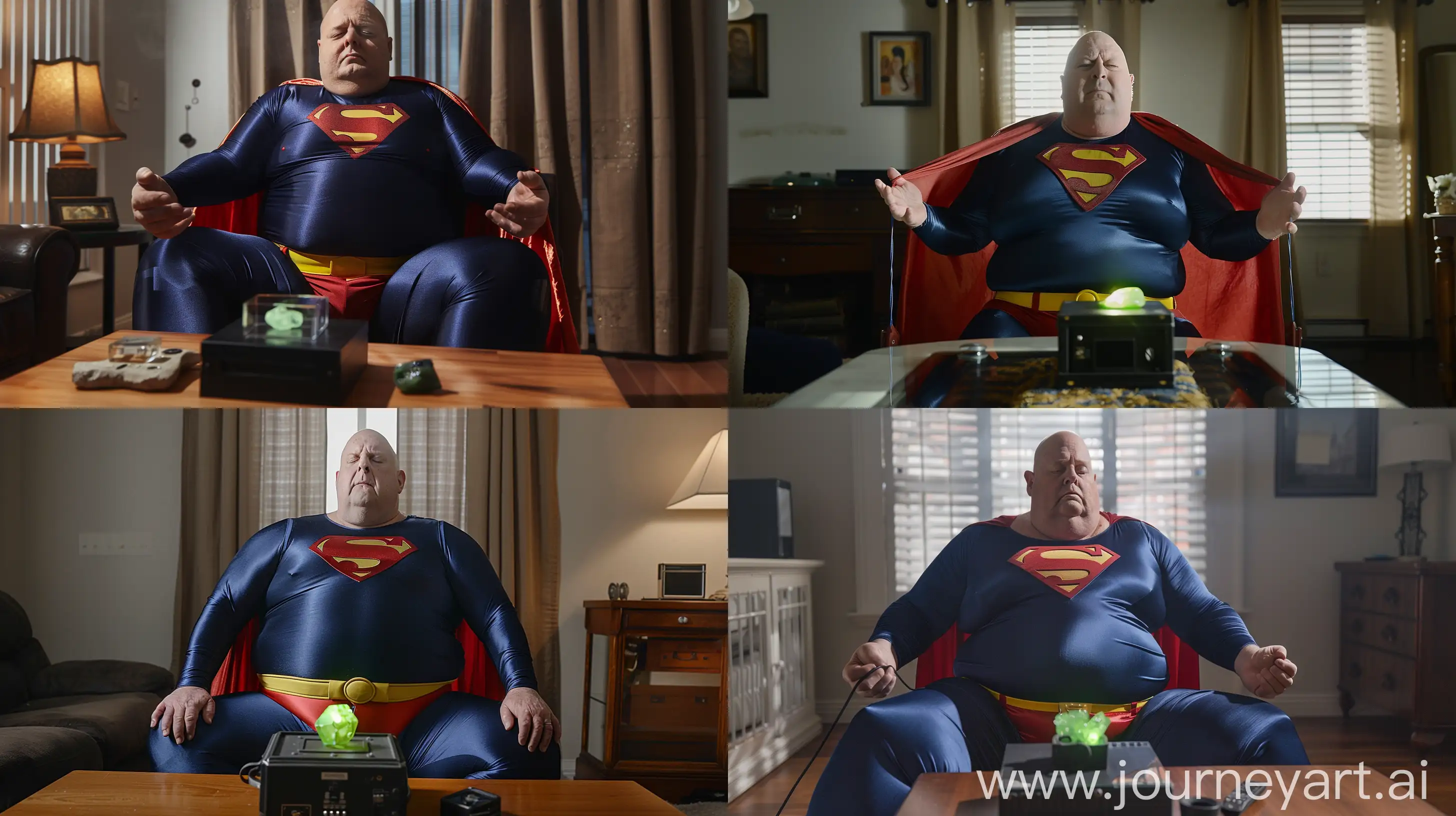 Sleepy-Superman-Unveiling-Kryptonite-in-Living-Room