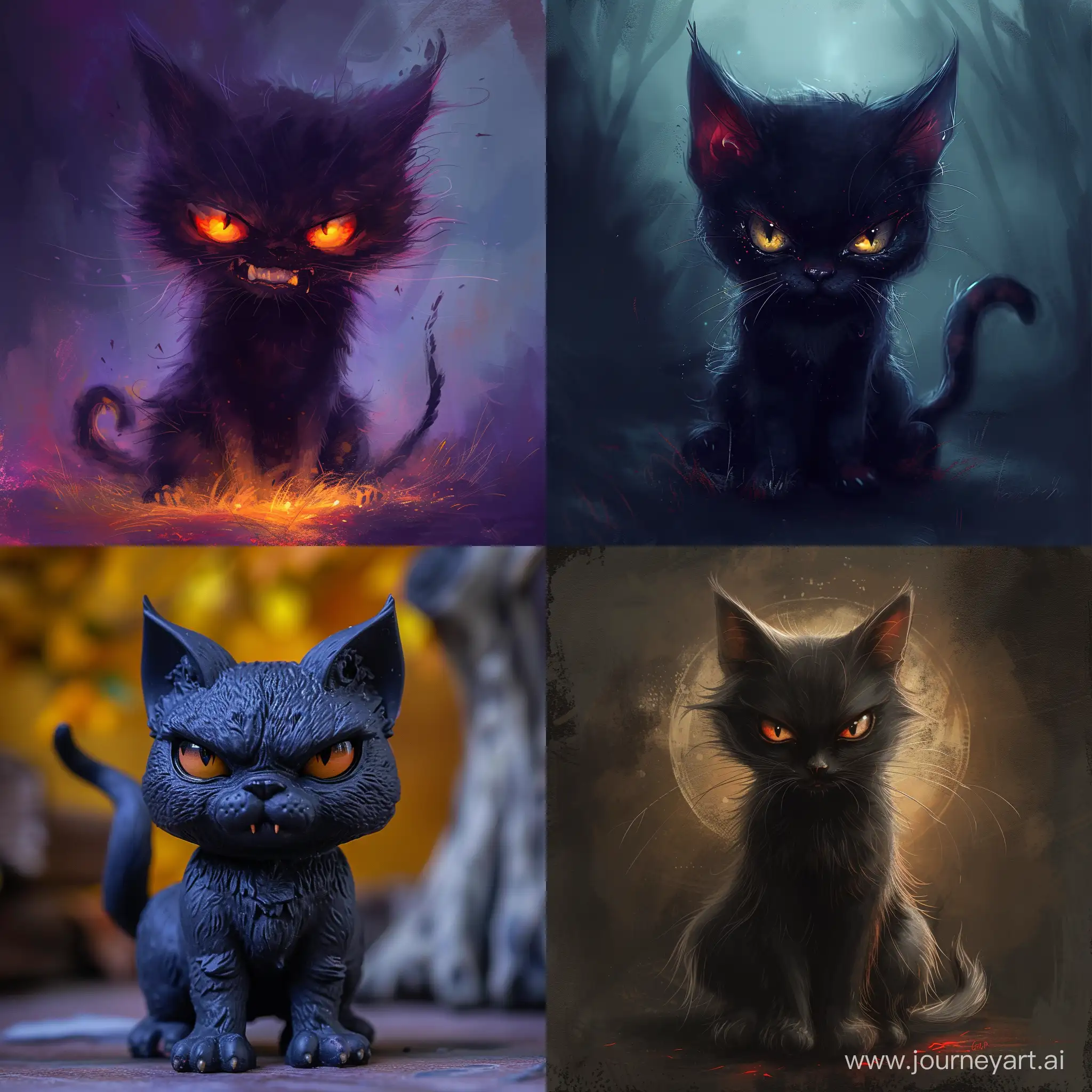 Malevolent-NFT-Cat-Art-for-Sale-Dark-and-Mysterious-Digital-Feline-Creation