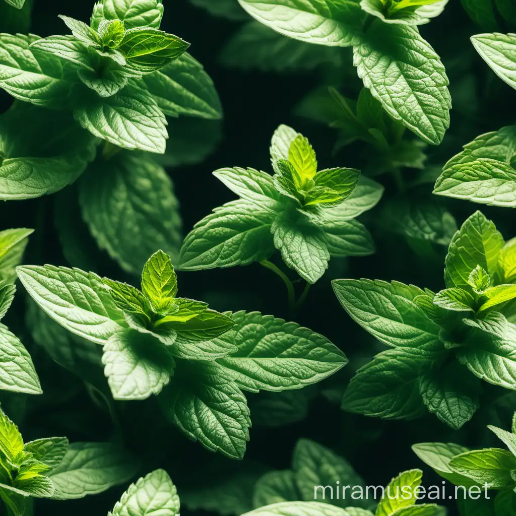 Lush Tea Garden with Spearmint Mint and Juanilama Plants