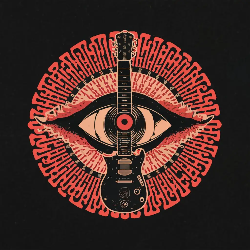 LOGO-Design-for-Crimson-Revolver-Psychedelic-Guitar-and-Eye-Symbol-with-Entertainment-Industry-Aesthetic