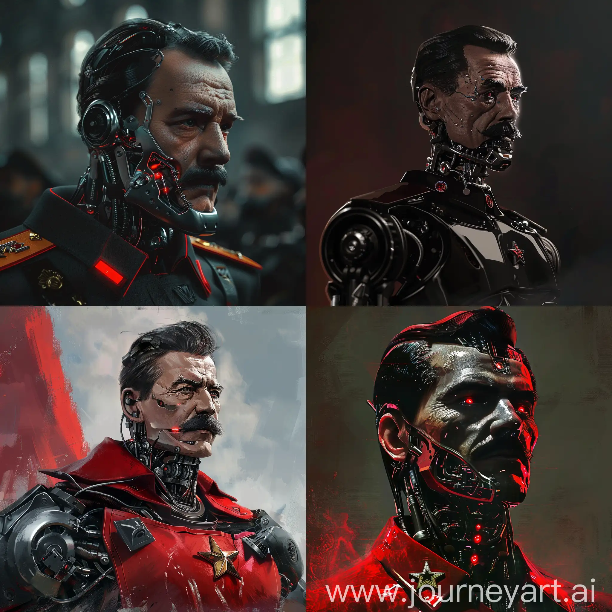 Futuristic-Cyborg-Stalin-in-Square-Aspect-Ratio-Artwork