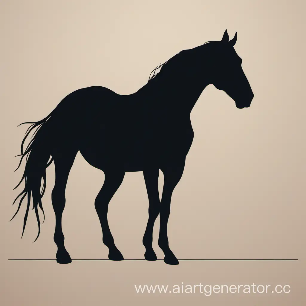 Graceful-Horse-Silhouette-in-Single-Line-Art