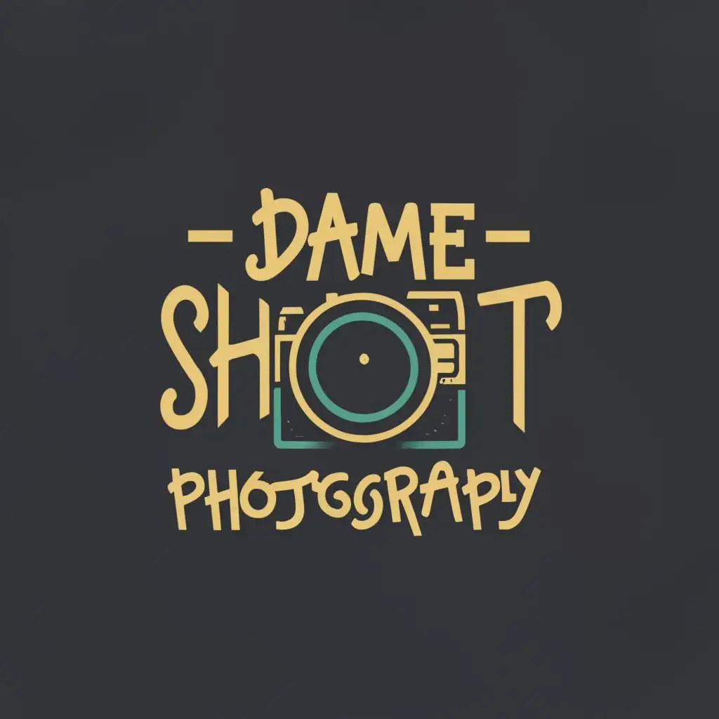logo, photography, with the text "Dame Shot Photography", typography, be used in Technology industry
