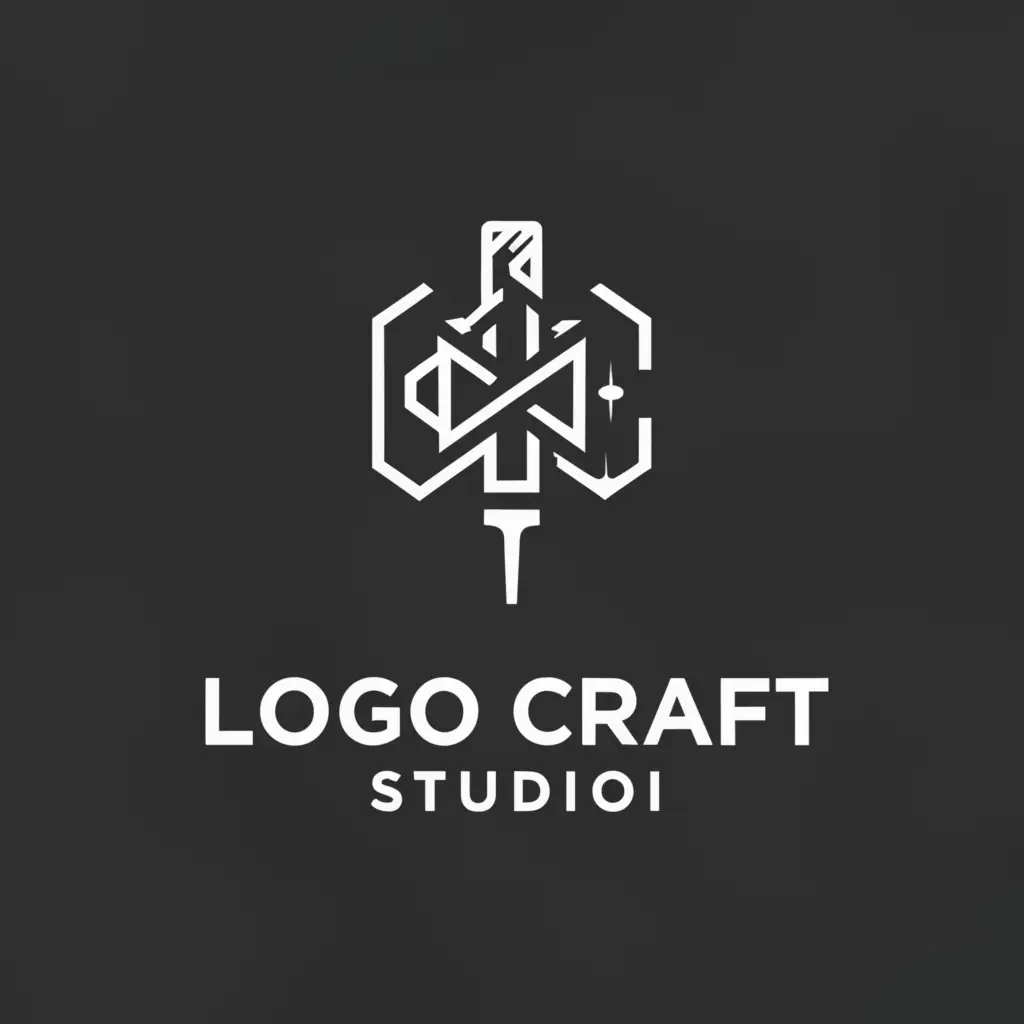 a logo design,with the text "Logo Craft Studio", main symbol:it is a business of logo designing,complex,be used in Construction industry,clear background