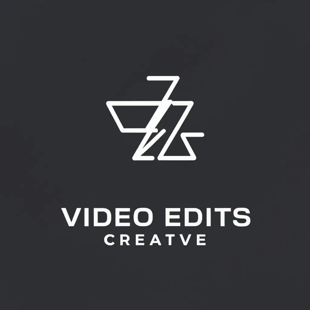 a logo design,with the text "Video edits creative ", main symbol:⚡️,complex,be used in Technology industry,clear background