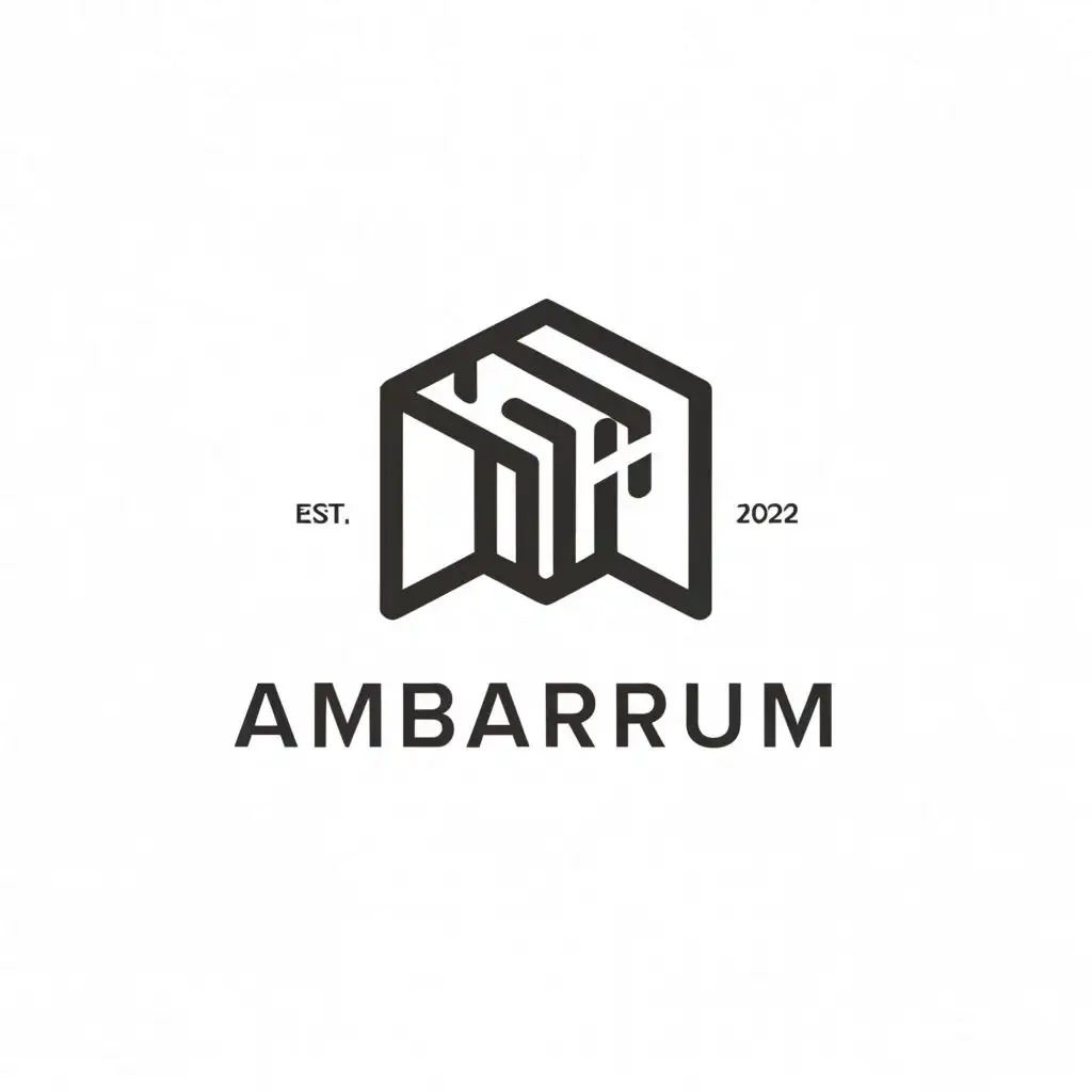 LOGO-Design-for-Ambarium-Minimalistic-Warehouse-Symbol-on-Clear-Background
