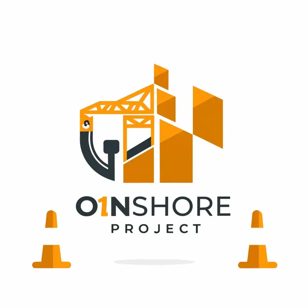 a logo design,with the text 'onshore project', main symbol:safety, steady, Progress,Moderate,be used in Construction industry,clear background