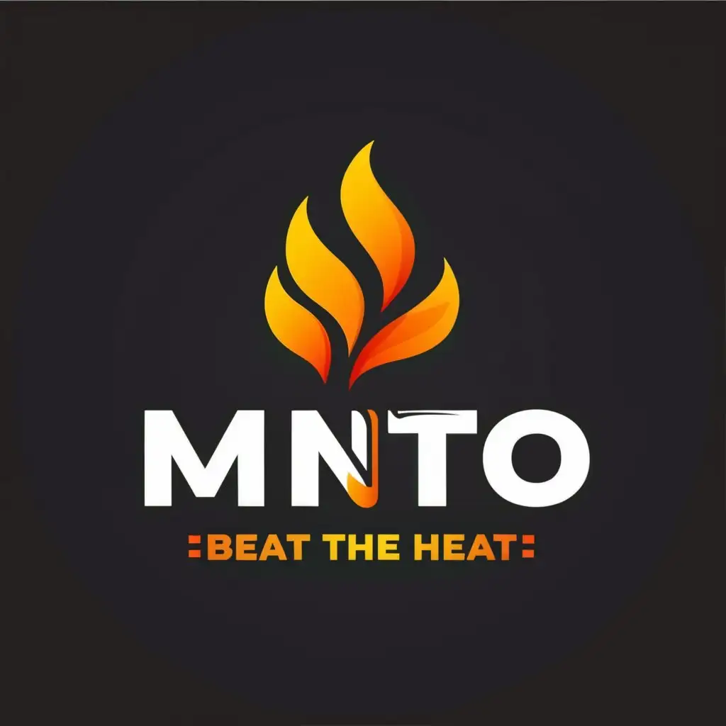 a logo design,with the text "Minto", main symbol:"Beat the Heat" is tag line and  its drink can logo,complex,clear background